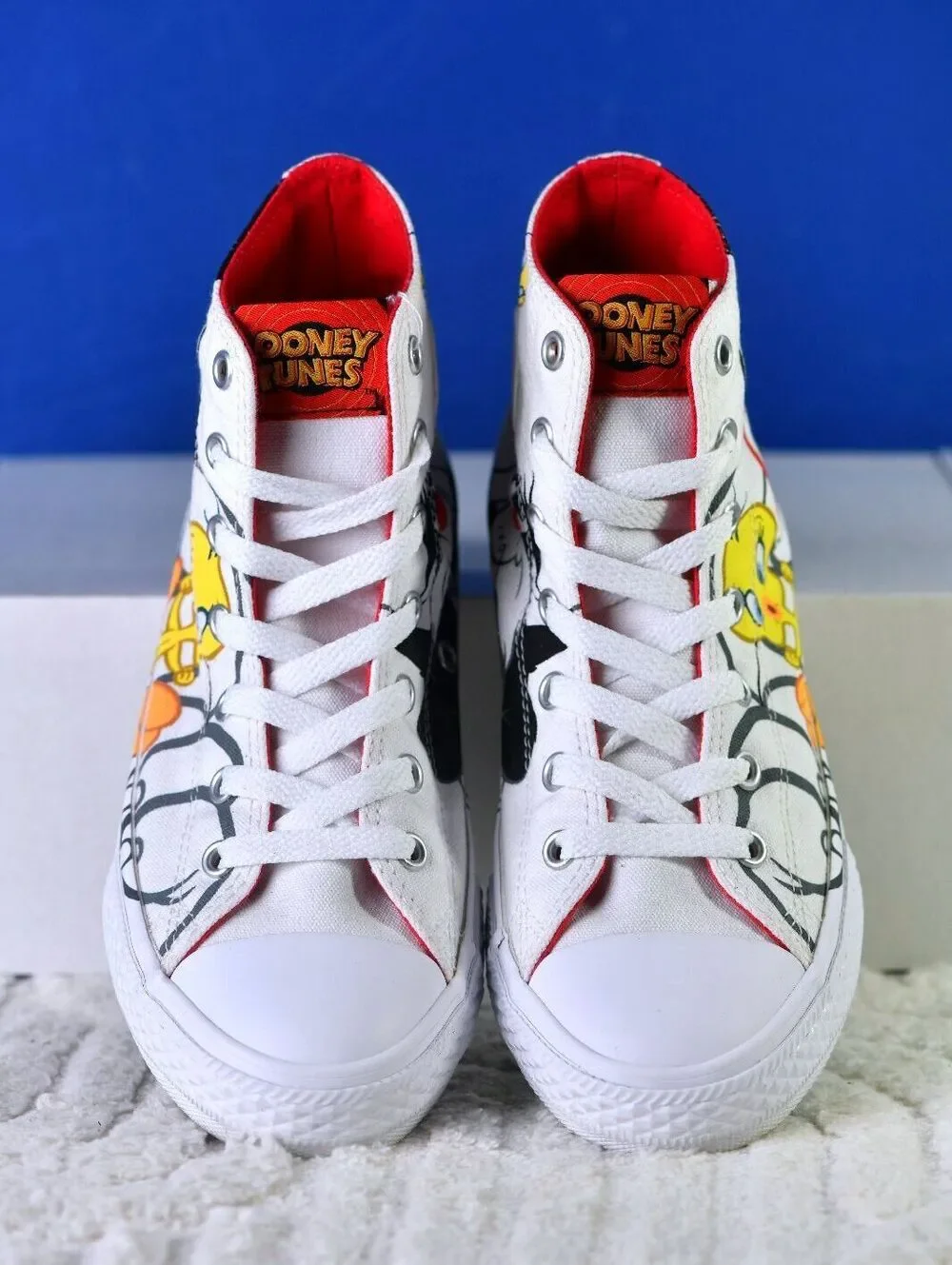 New! Size: 3 Youth | Looney Tunes x Converse All Star Hi 'Sylvester & Tweety'